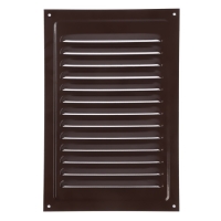 Решетка вентиляционная ZEIN Люкс РМ2030КР, 200 х 300 мм, с сеткой, металлическая, коричневая Решетка вентиляционная ZEIN Люкс РМ2030КР, 200 х 300 мм, с сеткой, металлическая, коричневая
