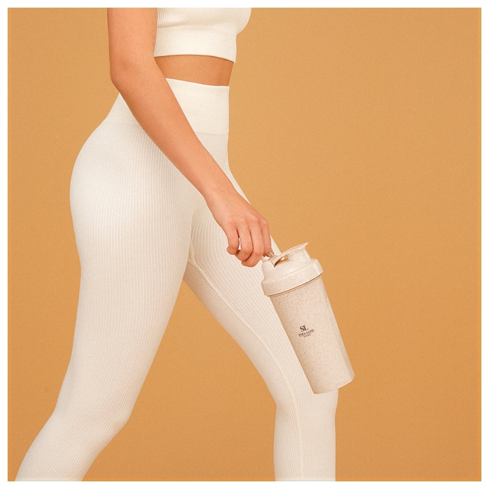 Стакан-шейкер для воды и коктейлей Sima-Land Home, 600 мл, цвет бежевый