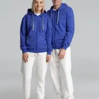 Толстовка на молнии с капюшоном Unit Siverga, ярко-синяя, размер 4XL