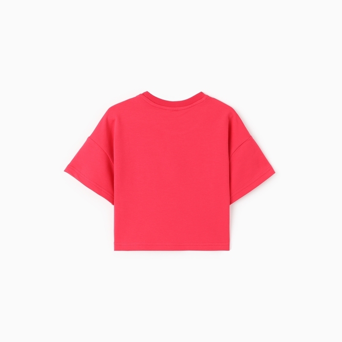 Футболка для девочки, цвет бубль-гум, рост 152 см