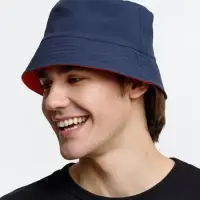 Панама Nylon двусторонняя, темно-синяя с красным, размер S/M