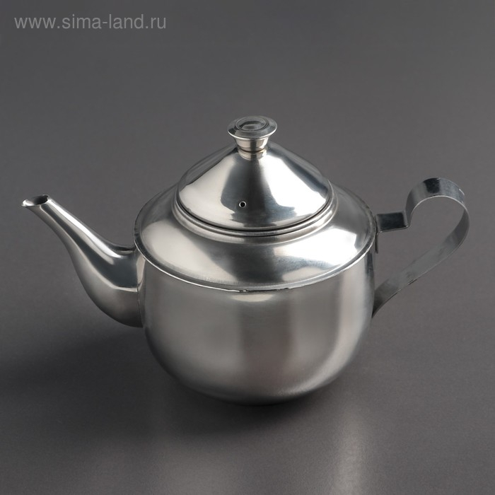 Чайник из нержавеющей стали &laquo;Альваро&raquo;, 500 мл, металлическое сито, фиксированная ручка