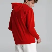 Толстовка на молнии с капюшоном Unit Siverga красная, размер 4XL