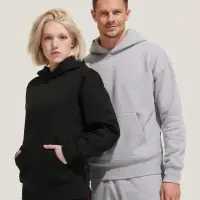 Худи оверсайз унисекс Origin, черное, размер XXL