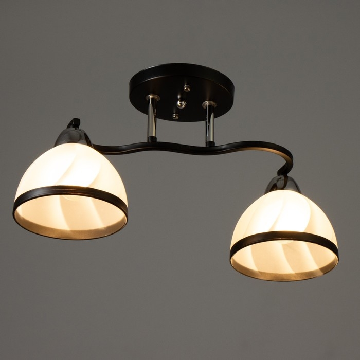 Люстра "Ариса" 2хЕ27 40Вт чёрный 46х15х22 см BayerLux