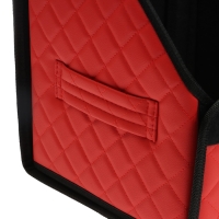 Органайзер кофр в багажник автомобиля Cartage саквояж, экокожа стеганая, 30 см, красный Органайзер кофр в багажник автомобиля Cartage саквояж, экокожа стеганая, 30 см, красный