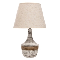 Настольная лампа "Юнона" Е14 40Вт бежевый 25х25х41см