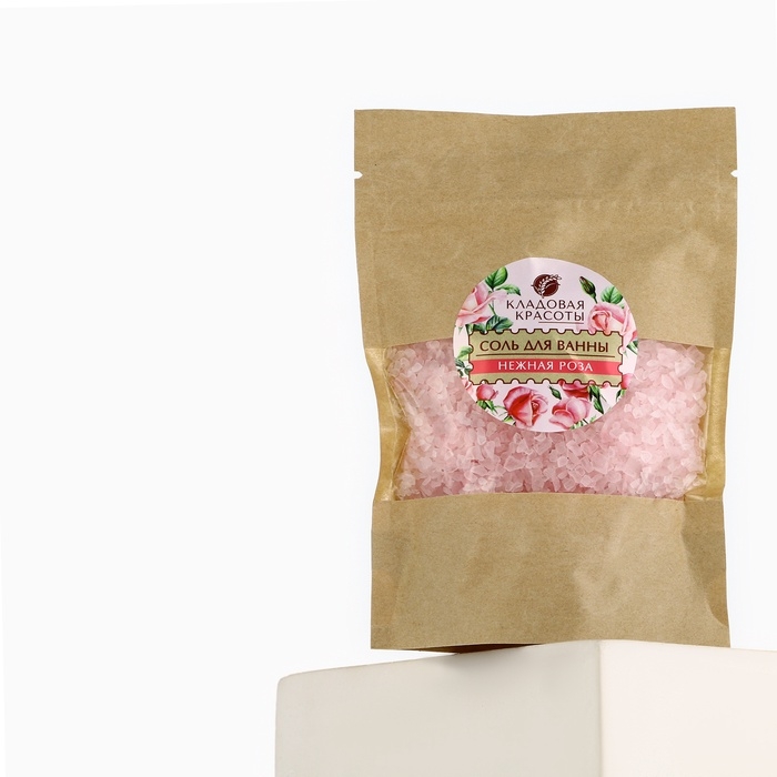 Соль для ванны с ароматом нежной розы, 150 г Соль для ванны с ароматом нежной розы, 150 г