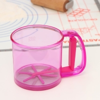 Просеиватель для муки Доляна, 250 мл, цвет розовый Просеиватель для муки Доляна, 250 мл, цвет розовый