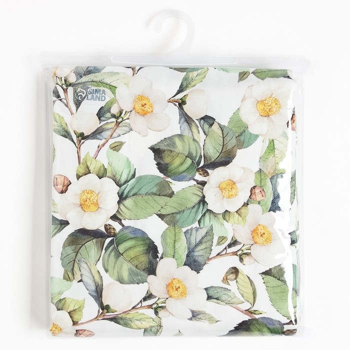 Скатерть Этель Сamellia 145х220 см, 100% хлопок, саржа 190 г/м2