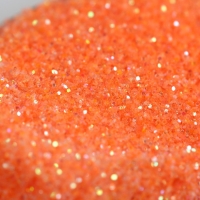 Пищевые блестки крупной фракции оранжевые, для капкейков, тортов и напитков, 5 г.