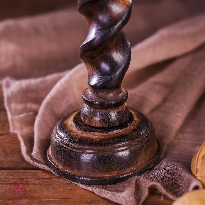 Подсвечник Подсвечник "Винтаж" дерево 6,5х6,5х15 см