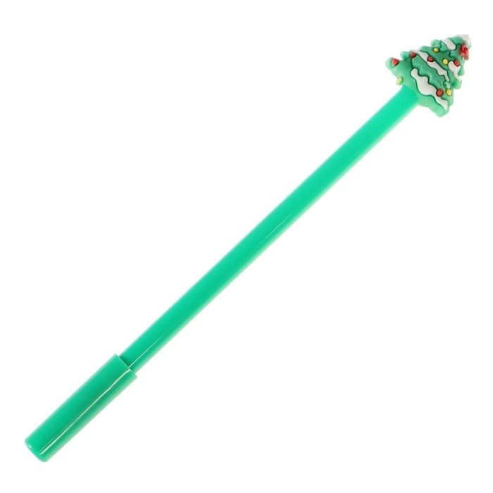 Набор ручек гелевых - прикол, 3 штуки Набор ручек гелевых - прикол, 3 штуки "Дед Мороз/Елка/Носок для подарков", в пакете