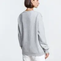 Свитшот унисекс Delta, серый меланж, размер S