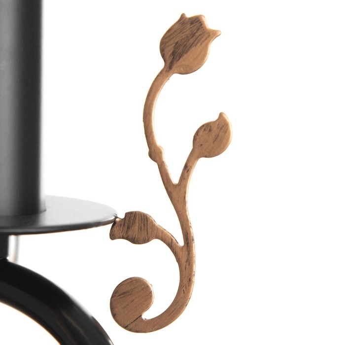 Люстра Люстра "Сандра" 3xE14 40Вт черно-золотой 51х51х52-110 см BayerLux