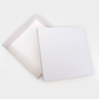 Коробка подарочная складная, упаковка, крышка-дно, белая, 30 х 30 х 8 см