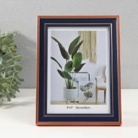 Фоторамка пластик 13х18 см "Тёмно-синяя с медной обводкой" 1,4х16,2х21,2 см Фоторамка пластик 13х18 см "Тёмно-синяя с медной обводкой" 1,4х16,2х21,2 см