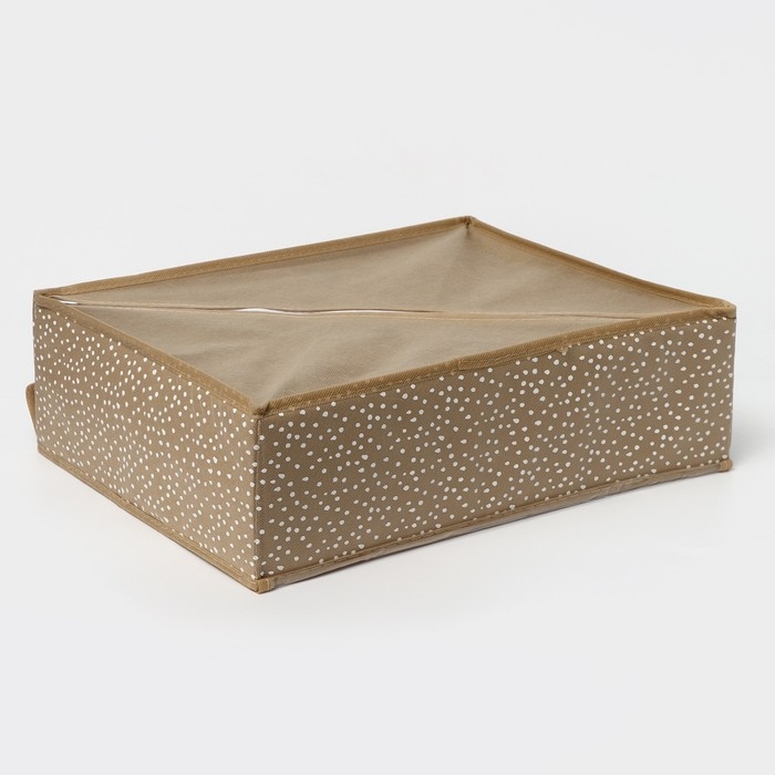 Органайзер для хранения белья Доляна Points, 24 ячейки, 30×30×10 см, цвет бежевый Органайзер для хранения белья Доляна Points, 24 ячейки, 30×30×10 см, цвет бежевый