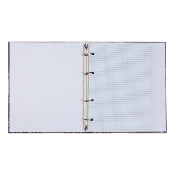 Тетрадь на кольцах A5 120 листов в клетку Calligrata "Графика", обложка 7БЦ, блок офсет