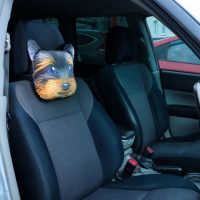 Подушка на подголовник МАТЕХ ANIMALS LINE, Йорик, 30 х 25 х 10 см, коричневый, серый Подушка на подголовник МАТЕХ ANIMALS LINE, Йорик, 30 х 25 х 10 см, коричневый, серый