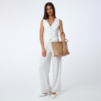 Сумка женская на молнии, цвет бежевый Сумка женская на молнии, цвет бежевый