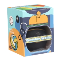 Бутылка для воды, 550 мл, "Баскетбольный мяч", складная, черная, 18 х 8.7 см Бутылка для воды, 550 мл, "Баскетбольный мяч", складная, черная, 18 х 8.7 см