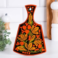 Доска разделочная &laquo;Лимонница&raquo;, хохлома