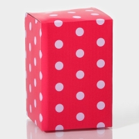 Банка стеклянная для хранения сыпучих продуктов Доляна &laquo;Клубника&raquo;, 250 мл, 8&times;13 см, с керамической крышкой