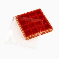 Коробка под 16 конфет с ячейками «Волшебный праздник», 19 х 19 х 3 см Коробка под 16 конфет с ячейками «Волшебный праздник», 19 х 19 х 3 см