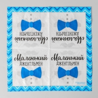 Гендер-пати. Cалфетки бумажные &laquo;Маленький джентльмен&raquo;, 25х25 см, набор 20 шт.