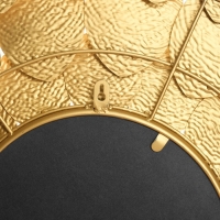 Декор настенный металл с зеркалом "Цветок. Сахара" золото 78,7х78,7х3,8 см