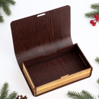 Шкатулка Книга Новогодний уют, 20х13х5 см Шкатулка Книга Новогодний уют, 20х13х5 см