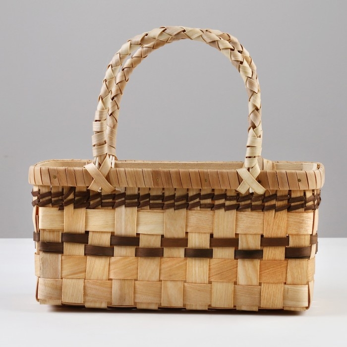 Корзина плетеная, 27,5 x 11 x 13/26 см, секвойя Корзина плетеная, 27,5 x 11 x 13/26 см, секвойя