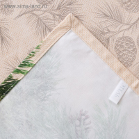 Скатерть "Этель" Еловые ветви 110х148+/- 3см, 100% хлопок, саржа 190 гр/м2