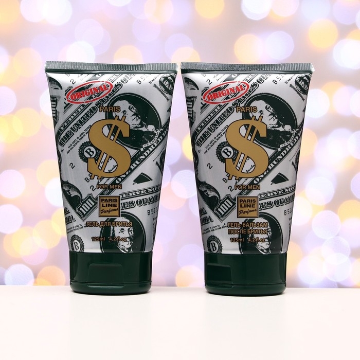 Подарочный набор косметики мужской Dollar, гель для бритья, 125 мл + гель-бальзам после бритья, 125 мл Подарочный набор косметики мужской Dollar, гель для бритья, 125 мл + гель-бальзам после бритья, 125 мл