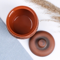 Горшок керамический для запекания "Аппетитный" молочение / 0,3л Горшок керамический для запекания "Аппетитный" молочение / 0,3л