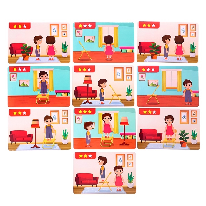 Развивающий набор &laquo;Кто где стоит? Ориентируемся в пространстве&raquo;