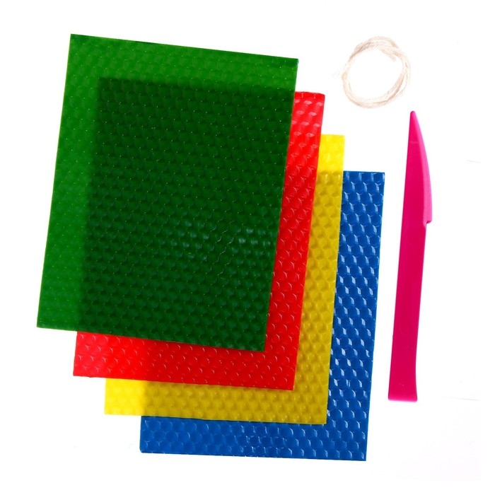 Свечи из вощины &laquo;Новый год! Новогодний шарик&raquo;, новогодний набор для творчества