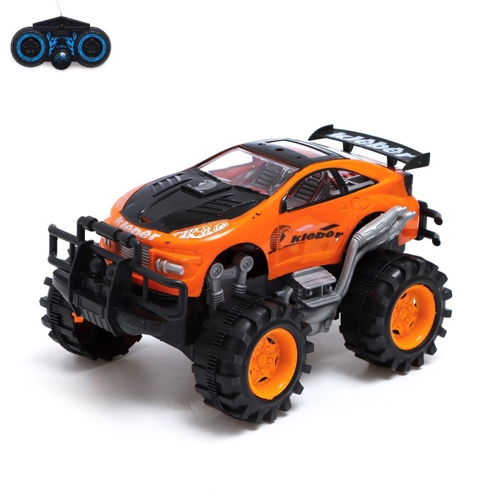 Джип радиоуправляемый «Гонщик», работает от батареек, цвет оранжевый Джип радиоуправляемый «Гонщик», работает от батареек, цвет оранжевый