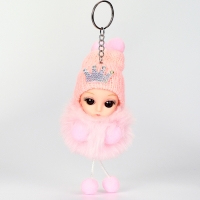 Мягкая игрушка &laquo;Зимняя куколка&raquo; на брелоке, 16 см, цвет МИКС