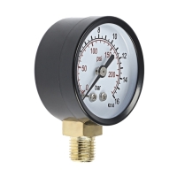 Манометр ZEIN, радиальный, диаметр корпуса 50 мм, 16 бар, 1/4" Манометр ZEIN, радиальный, диаметр корпуса 50 мм, 16 бар, 1/4"