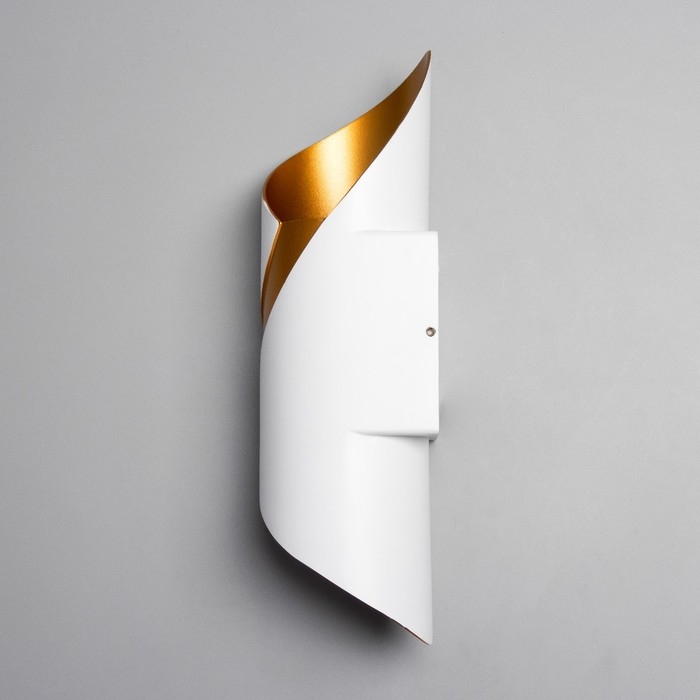 Бра "Талия" LED 10Вт белый золото 9х9х30см