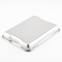 Поднос из нержавеющей стали, 39&times;29&times;4,5 см, 430 сталь