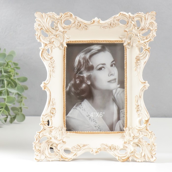 Фоторамка полистоун 10х15 см Фоторамка полистоун 10х15 см "Вечер" бежевая 23х19х3,3 см