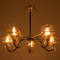 Люстра "Кэган" 5хE27 40Вт черный 68х68х46,5 см BayerLux Люстра "Кэган" 5хE27 40Вт черный 68х68х46,5 см BayerLux