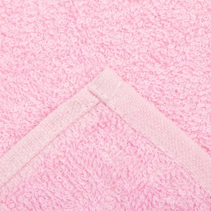 Полотенце махровое Экономь и Я 50*90 см, цв. розовый, 100% хлопок, 320 гр/м2