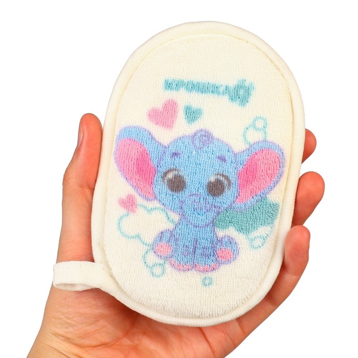 Мочалка детская, махровая «Слоник» Мочалка детская, махровая «Слоник»