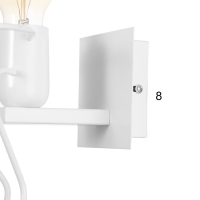 Бра "Человечек" E27 40Вт белый 11х20х17 см