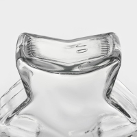 Банка стеклянная для хранения сыпучих продуктов Доляна &laquo;Парфе. Звезда&raquo;, 350 мл, 6,5&times;11,5 см, с пробковой крышкой