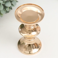 Подсвечник металл на 1 свечу "Грэйд" золото 8х13,5 см Подсвечник металл на 1 свечу "Грэйд" золото 8х13,5 см